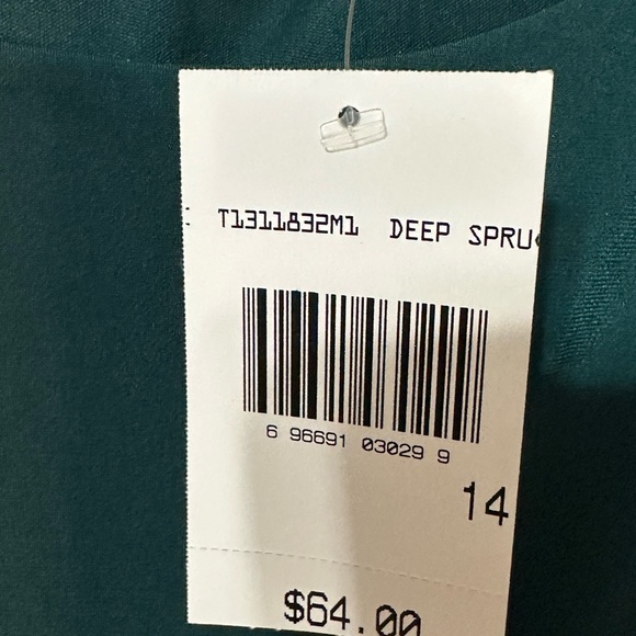 Connected Apparel Forest Geeen Long Sleeve Dress - Picture 3 of 6